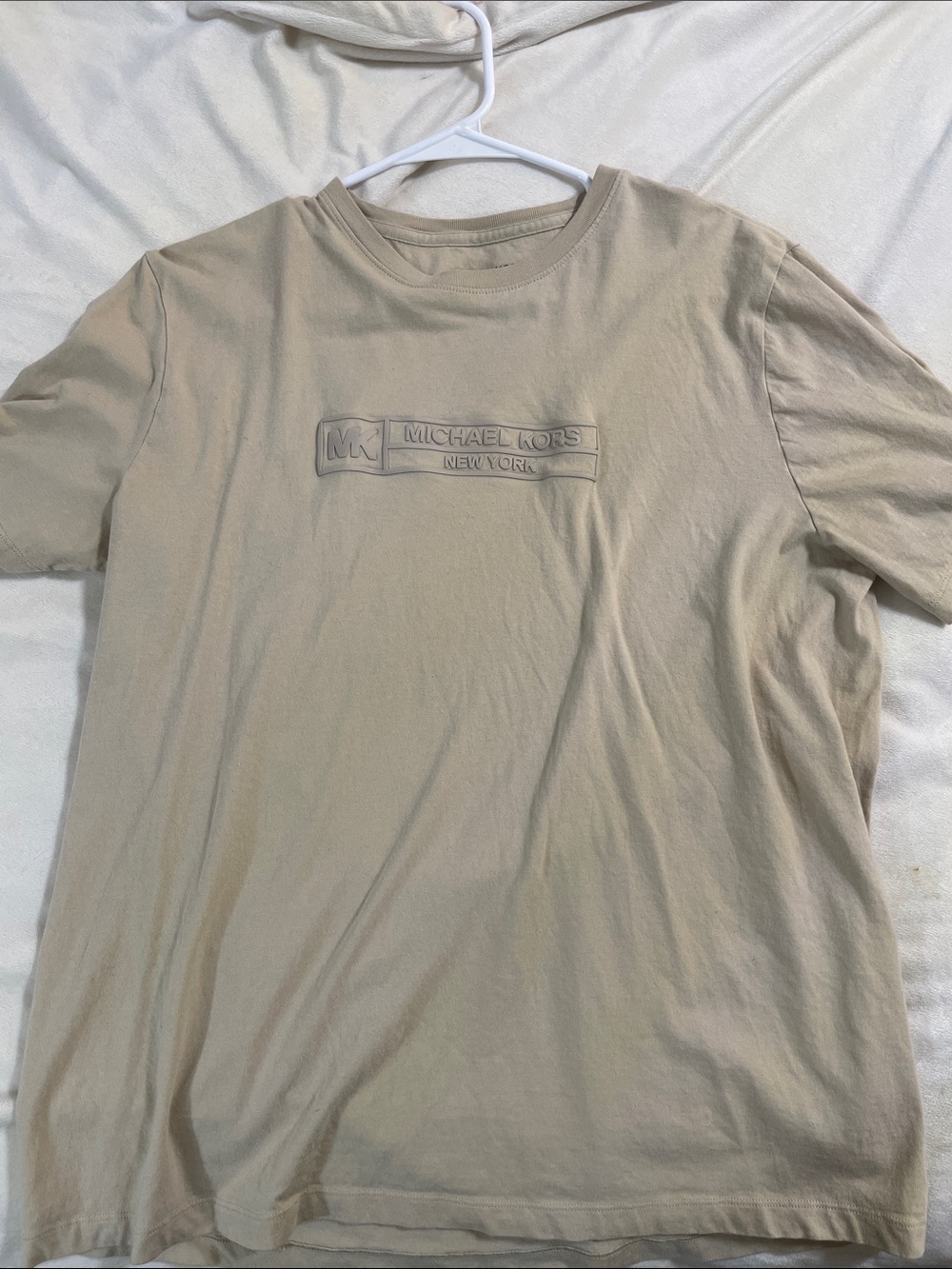Michael Kors Tan Logo Short Sleeve Tee